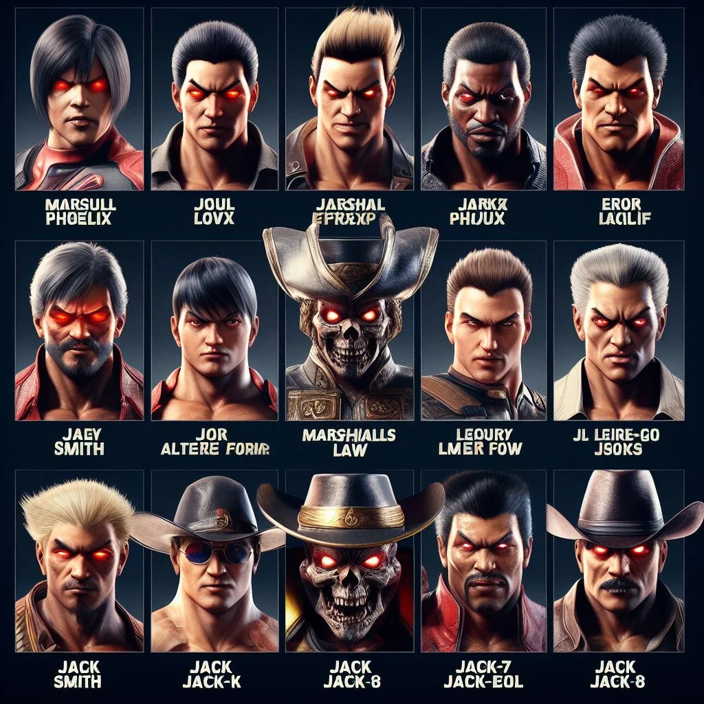 Tekken 8 has 16 playable characters, two of whom have alter-ego forms. The roster comprises familiar faces like Paul Phoenix, Marshall Law, and Leroy Smith, and Jack-7 has been upgraded to Jack-8.