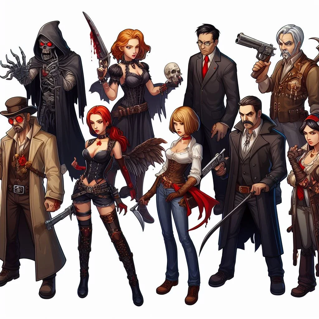 Vampire Survivors characters and elements