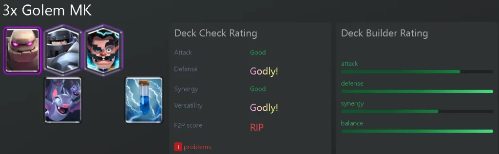 Golem beatdown deck
