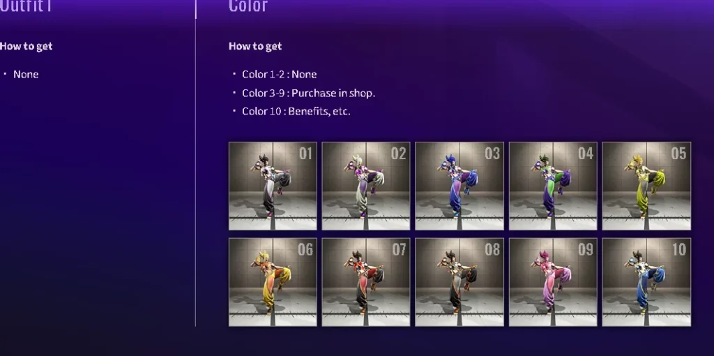 costumes in sf6