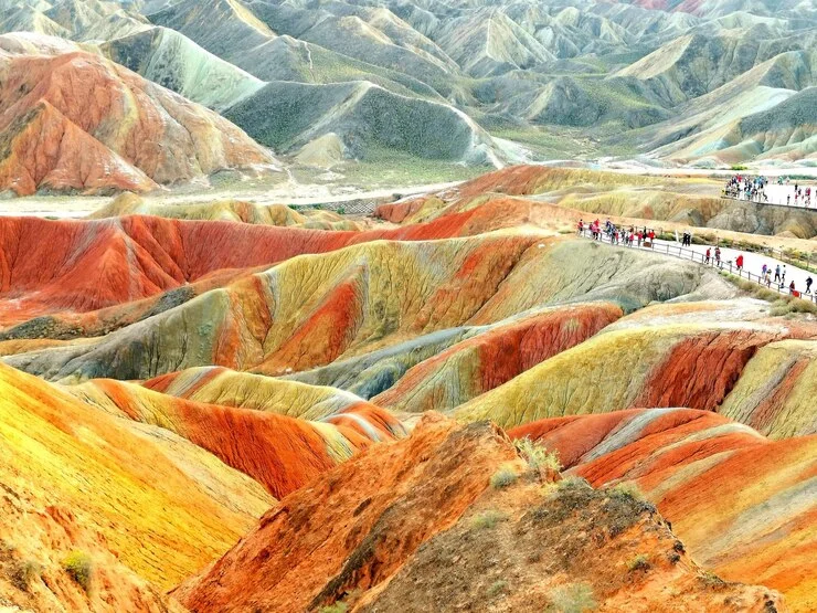 China’s Colorful Hills of Zhangye Danxia