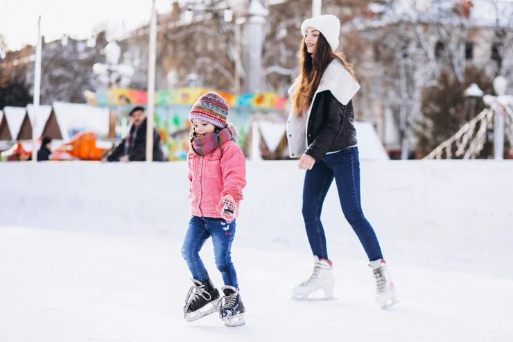 skating in enjoy winter life