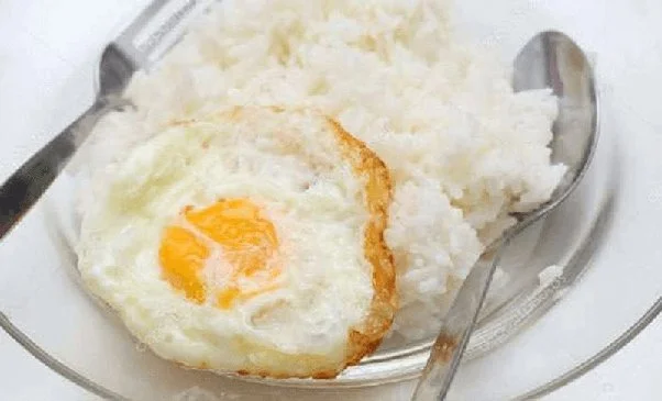 poverty food” fried eggs