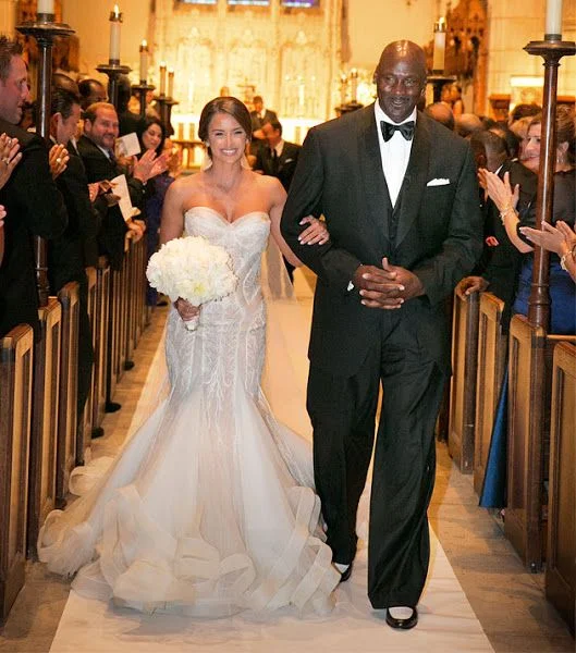 Michael Jordan and Yvette Prieto weddings