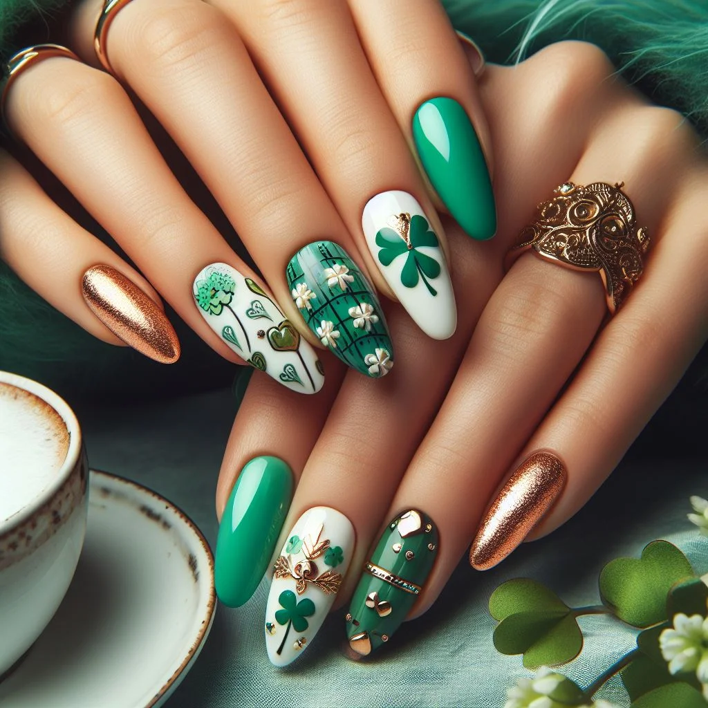 St. Patrick's Day nail ideas