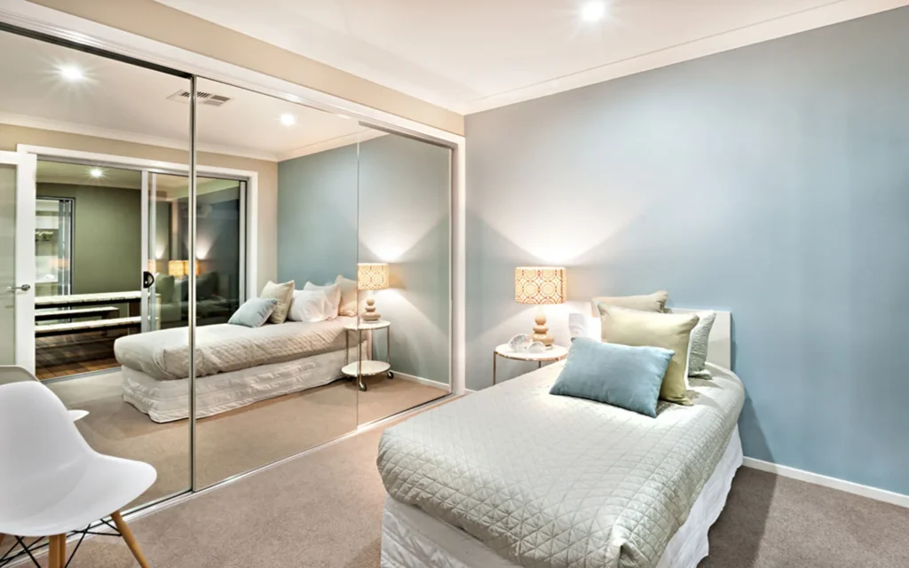 Mirrors: The Illusion of Space Small Couple Bedrooms: