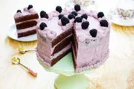 Blackberry Cream Cake