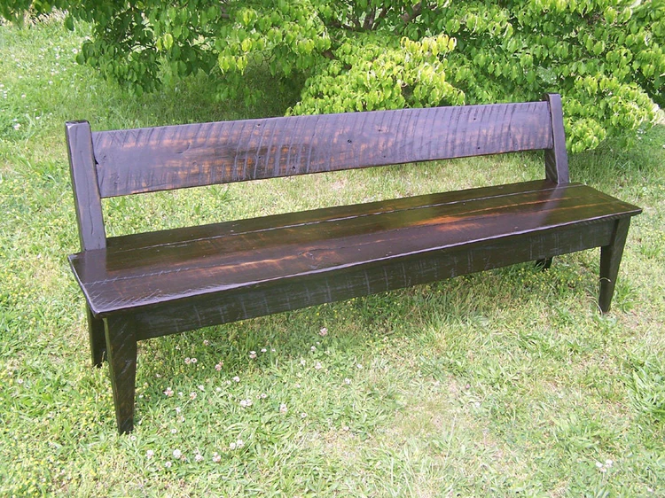 Farmhouse Bench from Old Wood