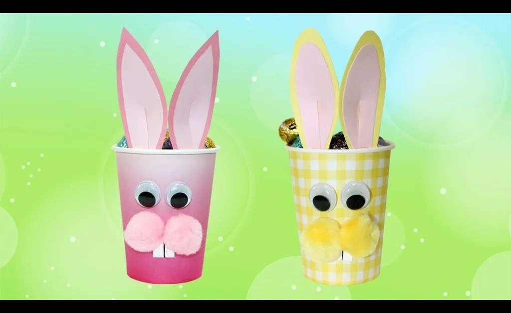 Foam Cup Bunnies for easter