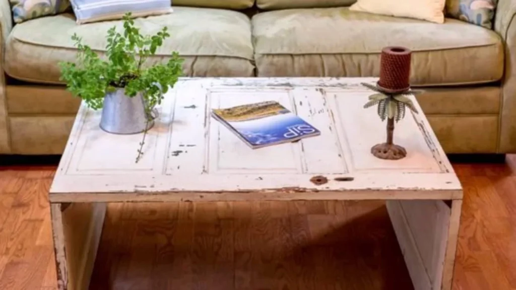 Repurposed Door Coffee Table diy