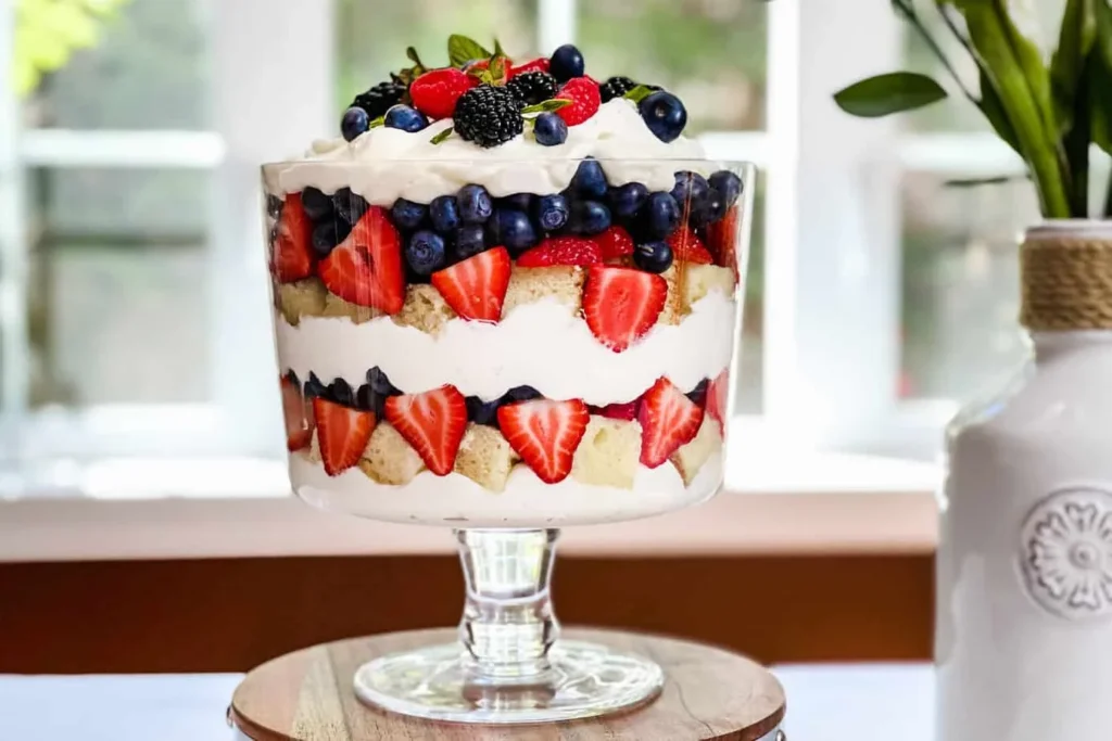 Mixed Berry Trifle Cake