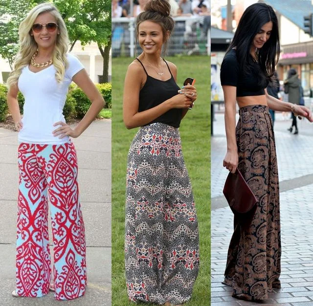 Printed Palazzo Pants and Camisole Top