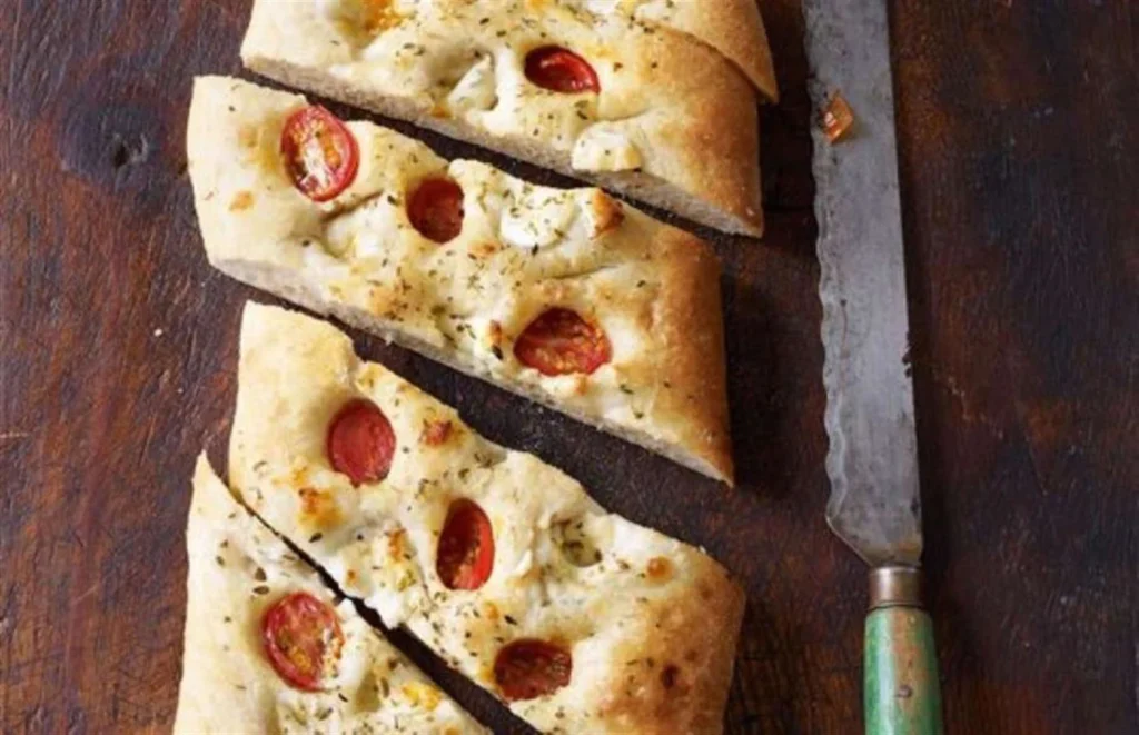 Mozzarella and tomato bread