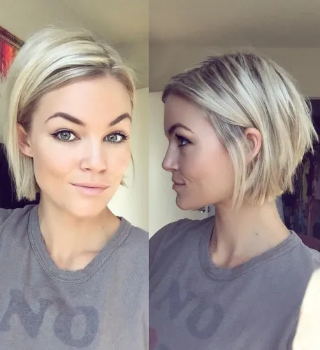 Short Straight Bob Hairstyle