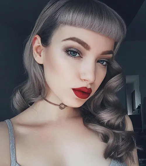 Gray Pin Up Hair