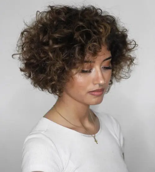  Voluminous Short Curly Bob