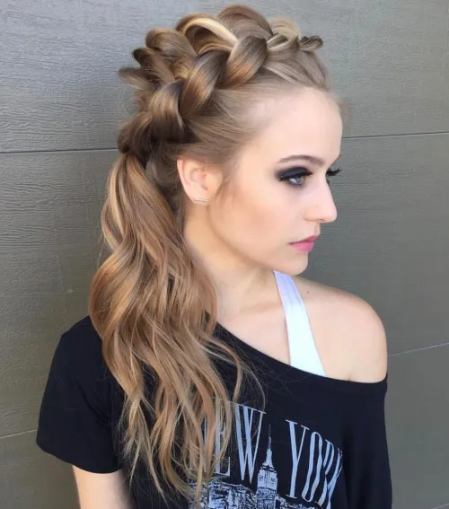 Cute Ponytails with Braids