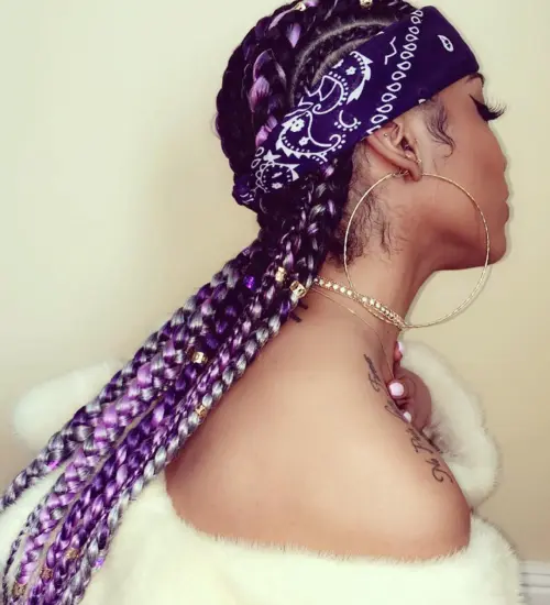 Bandana Headband with Braids