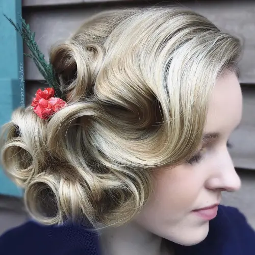 Cute Finger Wave Prom Hairstyle