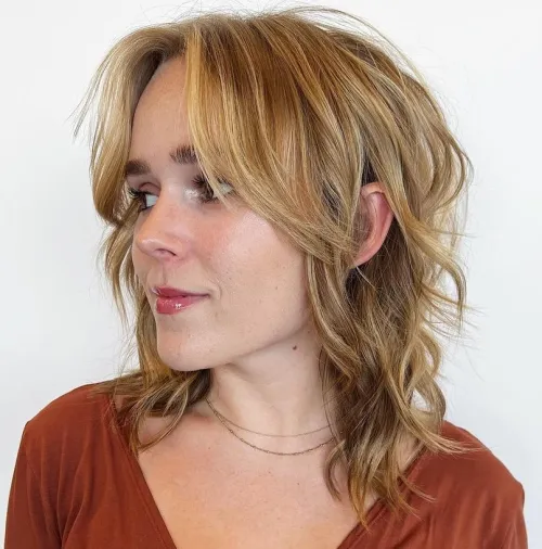  Dirty Blonde Layered Cut