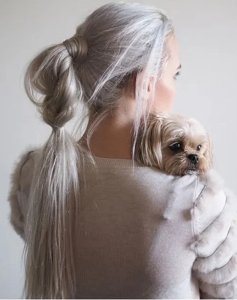 Perfectly Undone Half Braid Ponytail