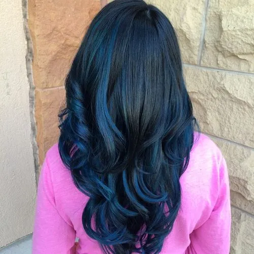 3. Subtle Blue-Black Waves
