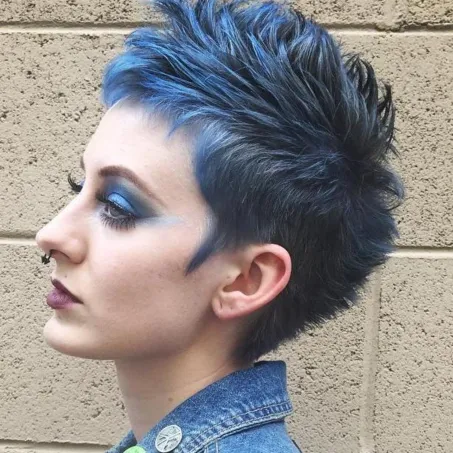  Textured Blue Mohawk