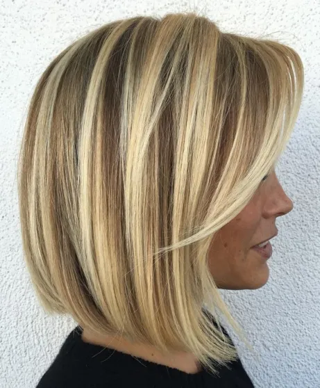 Honey Blonde Collarbone Bob