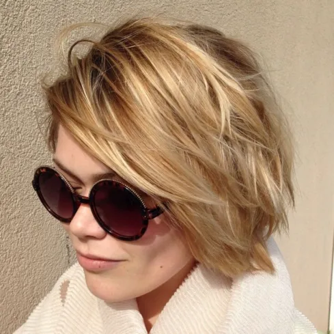 2. Modern Blonde Bob