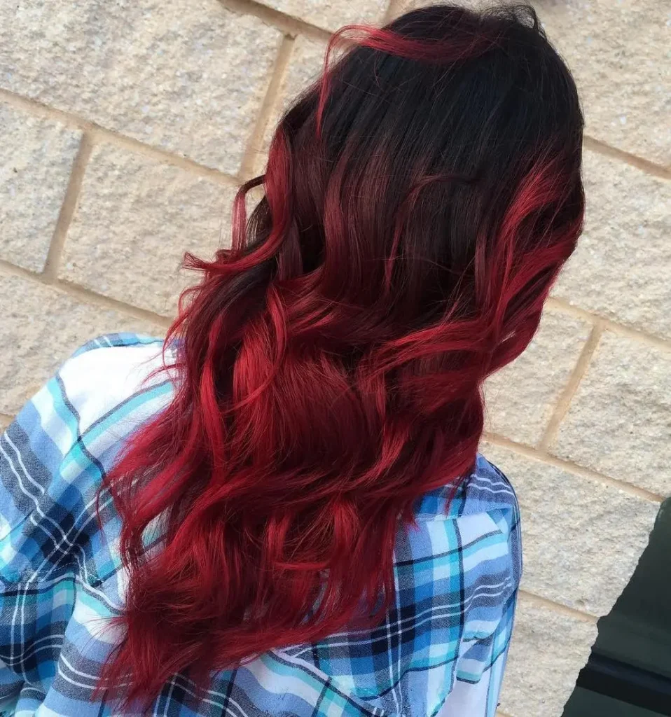 9. Soft Red Ombre
