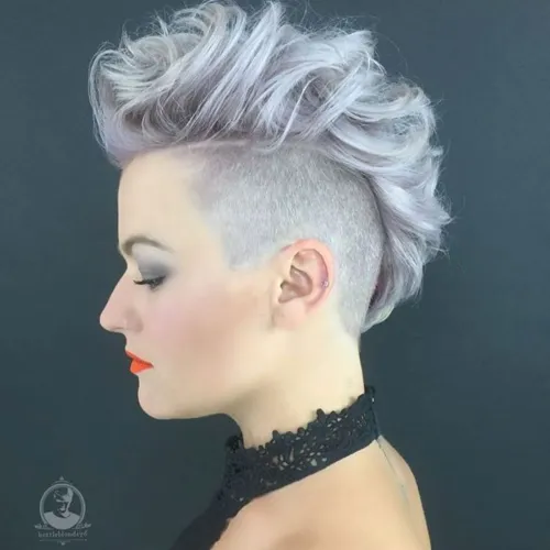  Textured Blue Mohawk