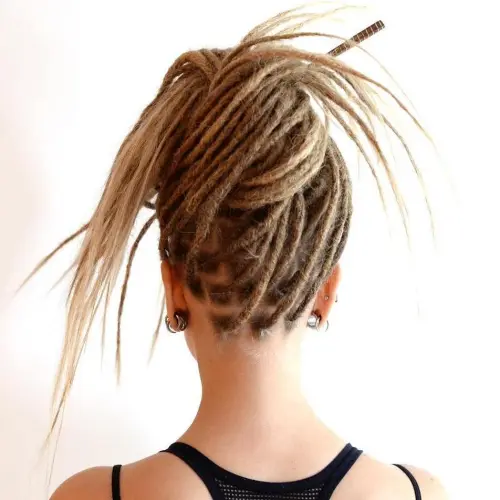 Dreadlock Updo with Extensions