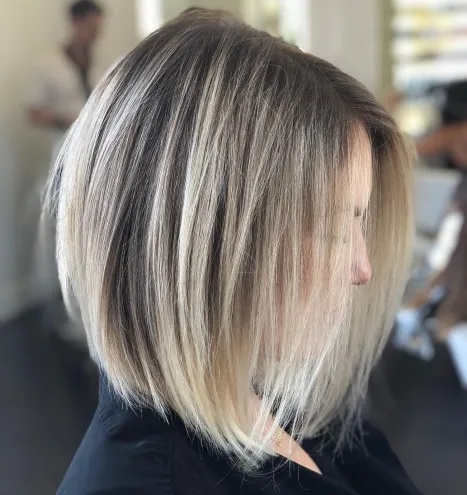 Messy Blonde Lob