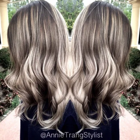 10. Soft Blonde Balayage for Ash Brown Hair