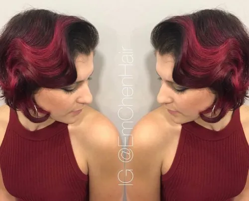 Finger Waves with Bangs