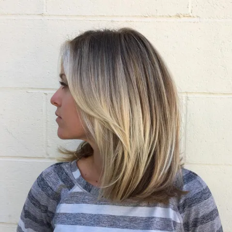 Chic Sliced Golden Blonde Bob