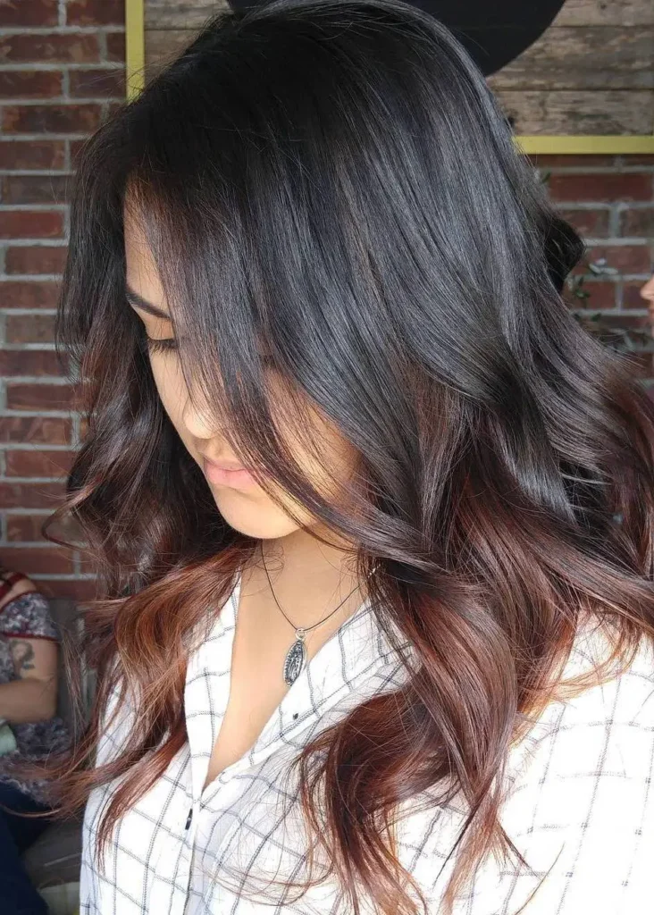 5. Shimmering Wavy Ombre
