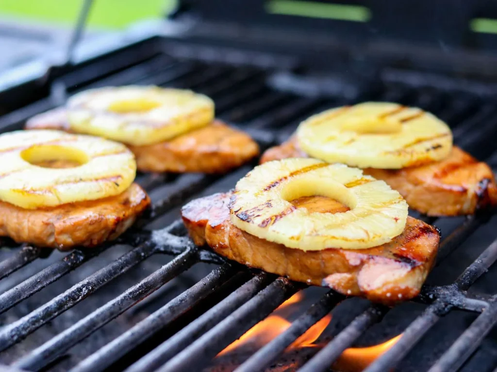 Grilled Pineapple Pork Chops