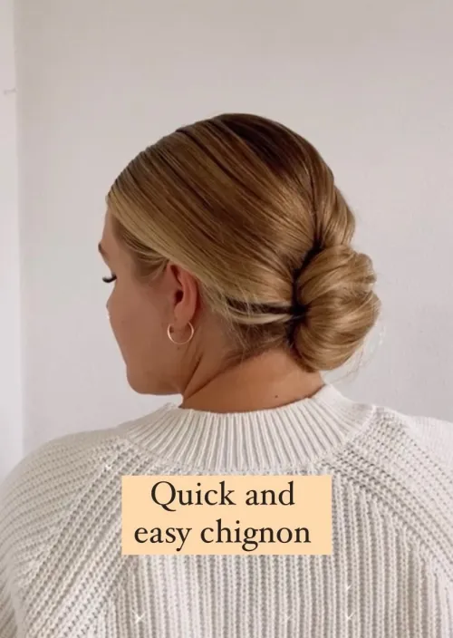 5. Quick and Easy Chignon