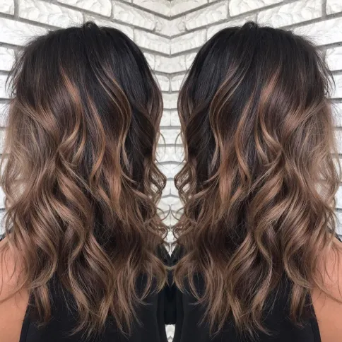 Chocolate and Caramel Balayage