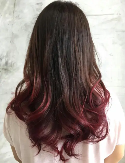 10. Brown and Red Ombre
