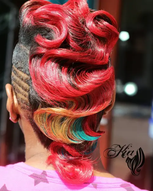 Modern Finger Wave Mohawk