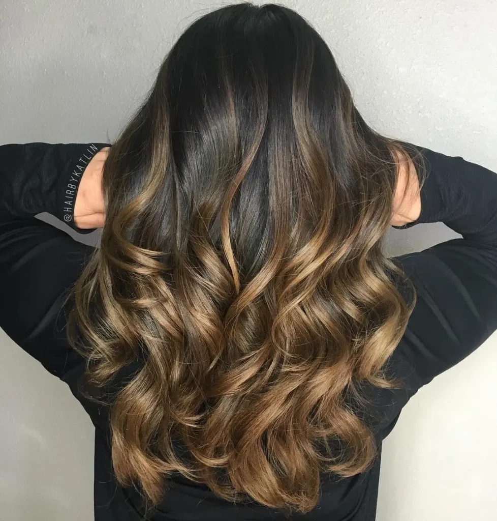 5. Shimmering Wavy Ombre
