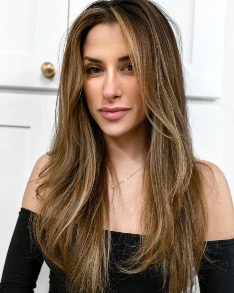 11. Caramel-Toned Blowout