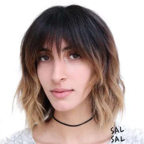 10. Short Ombre with Bangs
