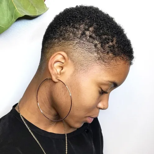 Fade for Natural Coiled Hair