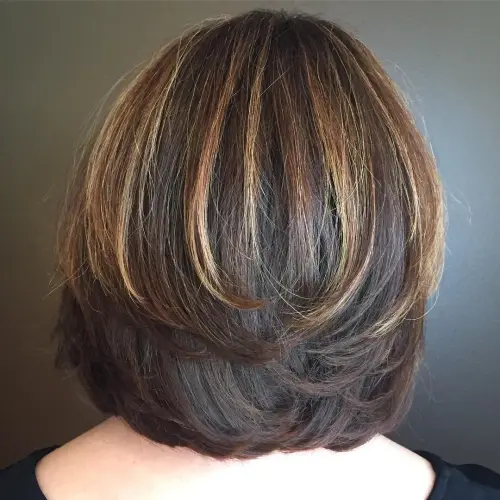 Highlighted Two-Layered Short Haircut