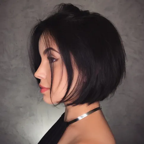 Chin-Length Black Bob