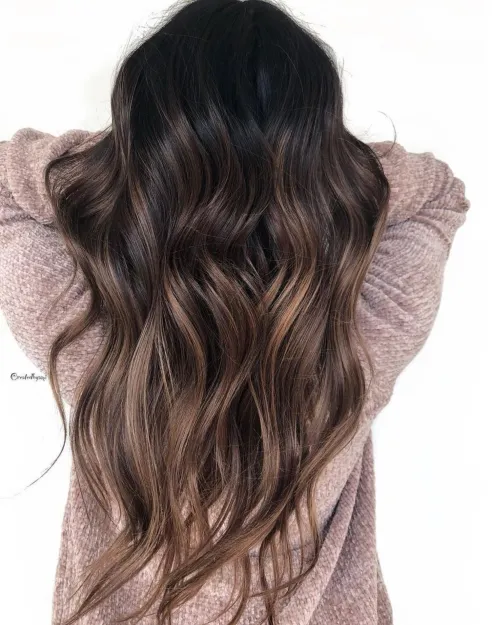 Cool-Toned Brown Balayage