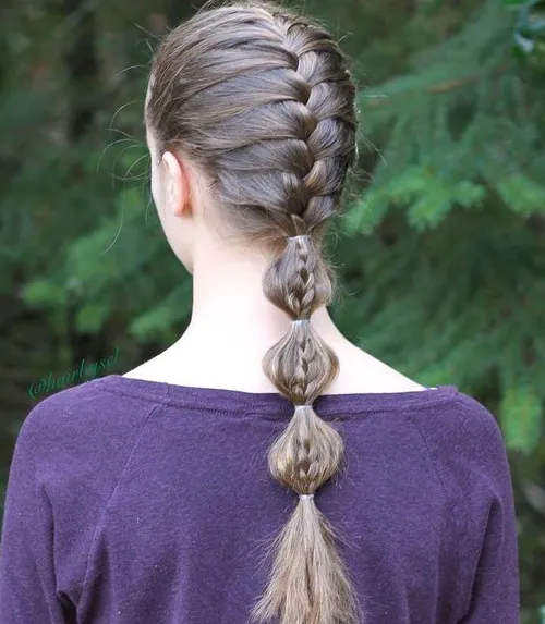 French Braid with Bubbles